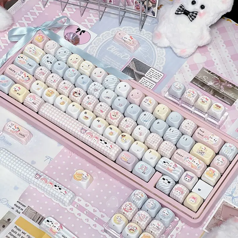 Kawaii Sanrio Pbt Keycaps, Moa Height 128 Keys Full Set 5-Side Heat Sublimation Keycaps Fit 60% Tkl Full Size Mechanical Keyboar
Kawaii Sanrio Pbt Keycaps, Moa Height 128 Keys Full Set 5-Side Heat Sublimation Keycaps Fit 60% Tkl Full Size Mechanical Keyboar
