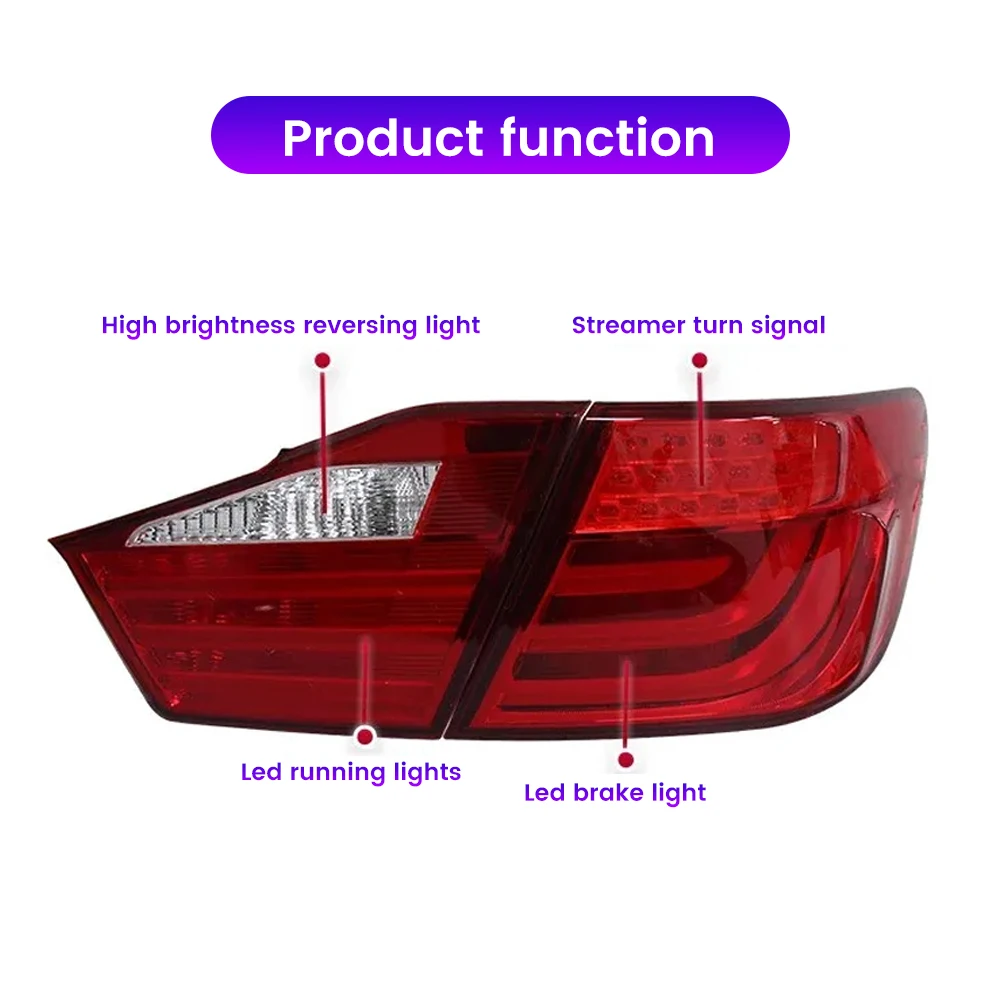 2PCs Car Tail Light Assembly For Toyota Camry 2010-2014 LED DRL Running Light Brake Flowing Water Flicker Tail Lamps Taillights
2PCs Car Tail Light Assembly For Toyota Camry 2010-2014 LED DRL Running Light Brake Flowing Water Flicker Tail Lamps Taillights