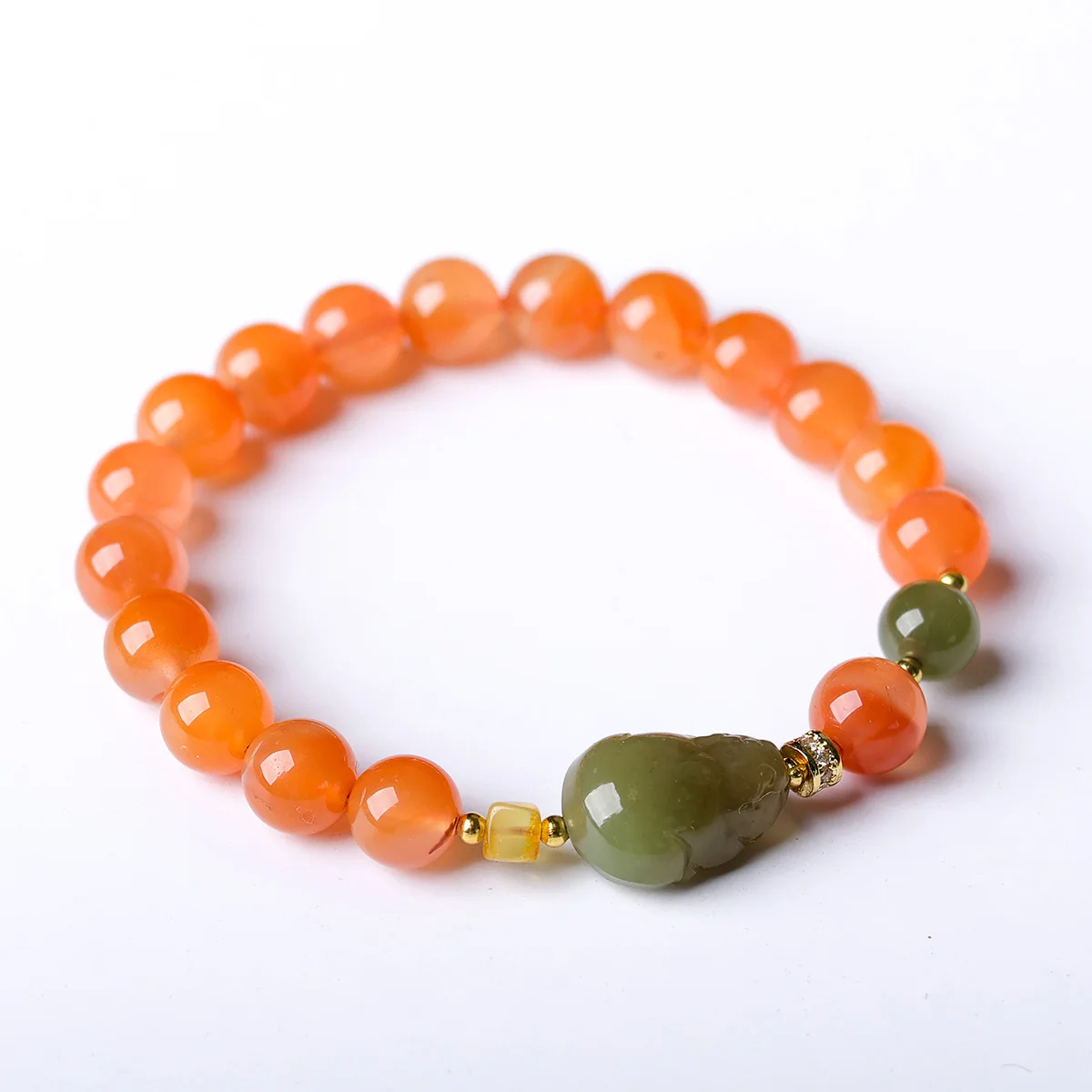 Natural Red Agate Hetian Jade Pixiu Bracelet Amber Chinese Style Women's Prayer Bracelet Gifts
Natural Red Agate Hetian Jade Pixiu Bracelet Amber Chinese Style Women's Prayer Bracelet Gifts