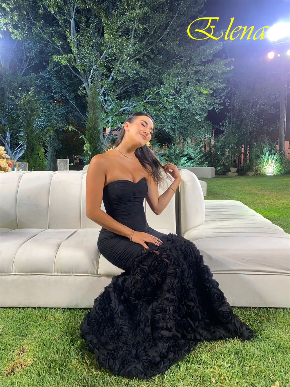 Customized Graceful Black Jersey Evening Dress Fashion Strapless Sleeveless Celebrity Gowns Delicate Flowers Straight Prom Dress
Customized Graceful Black Jersey Evening Dress Fashion Strapless Sleeveless Celebrity Gowns Delicate Flowers Straight Prom Dress