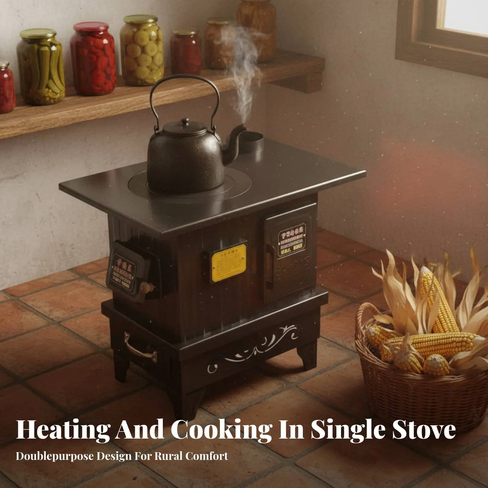 Energy-Saving Gasification Stove, Smokeless Dual Fuel, Indoor Rural Home, Thickened Oven
Energy-Saving Gasification Stove, Smokeless Dual Fuel, Indoor Rural Home, Thickened Oven