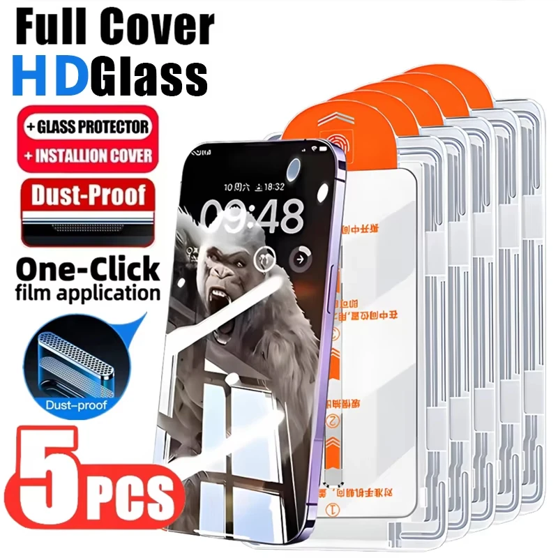 Dust Free Installation Screen Protector For iPhone 17 Pro Max 16 16e 15 14 13 12 11 XS Air X XS XR Oleophobic Coating Glass Film
Dust Free Installation Screen Protector For iPhone 17 Pro Max 16 16e 15 14 13 12 11 XS Air X XS XR Oleophobic Coating Glass Film