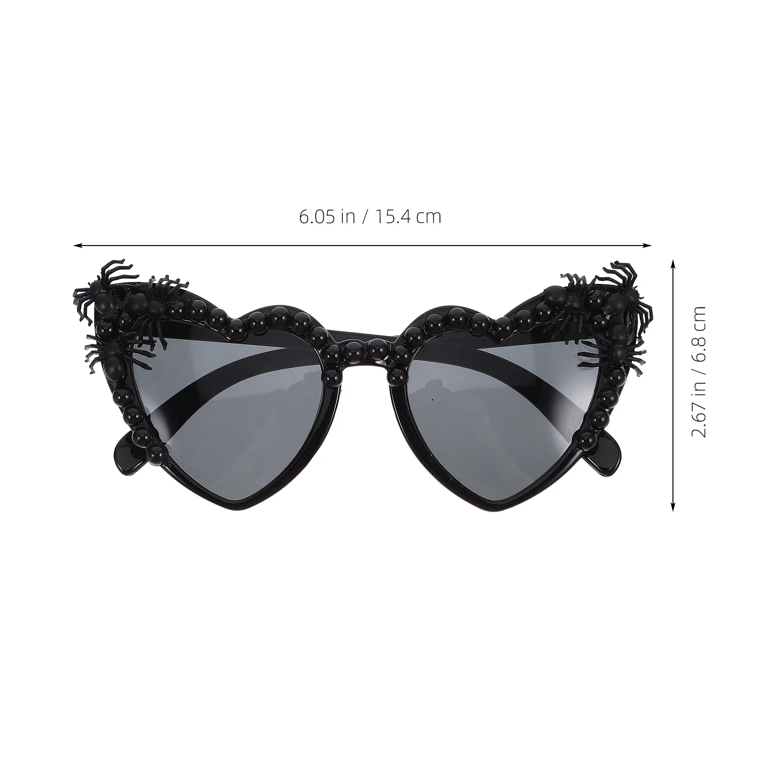 Halloween Party Spider Pearl Heart Decorative Eyeglasses Halloween Themed Eyeglasses Festival Costume Props Fun Sunglasses
Halloween Party Spider Pearl Heart Decorative Eyeglasses Halloween Themed Eyeglasses Festival Costume Props Fun Sunglasses