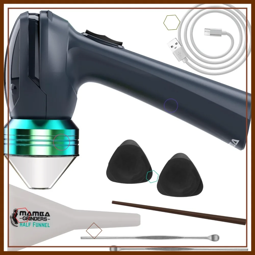 USB Rechargeable Portable Metal Grinder for Herbs and Spices, Quick Easy-to-Use Kitchen Mill
USB Rechargeable Portable Metal Grinder for Herbs and Spices, Quick Easy-to-Use Kitchen Mill