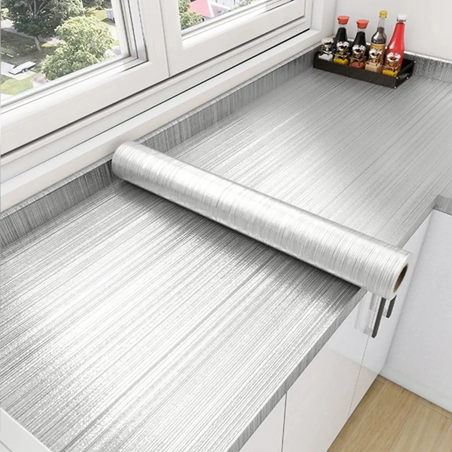 PVC Stainless Brushed Silver Removable Wallpaper Decor Film Vinyl Waterproof Oil-proof House Appliance Kitchen Elevator Sticker
PVC Stainless Brushed Silver Removable Wallpaper Decor Film Vinyl Waterproof Oil-proof House Appliance Kitchen Elevator Sticker