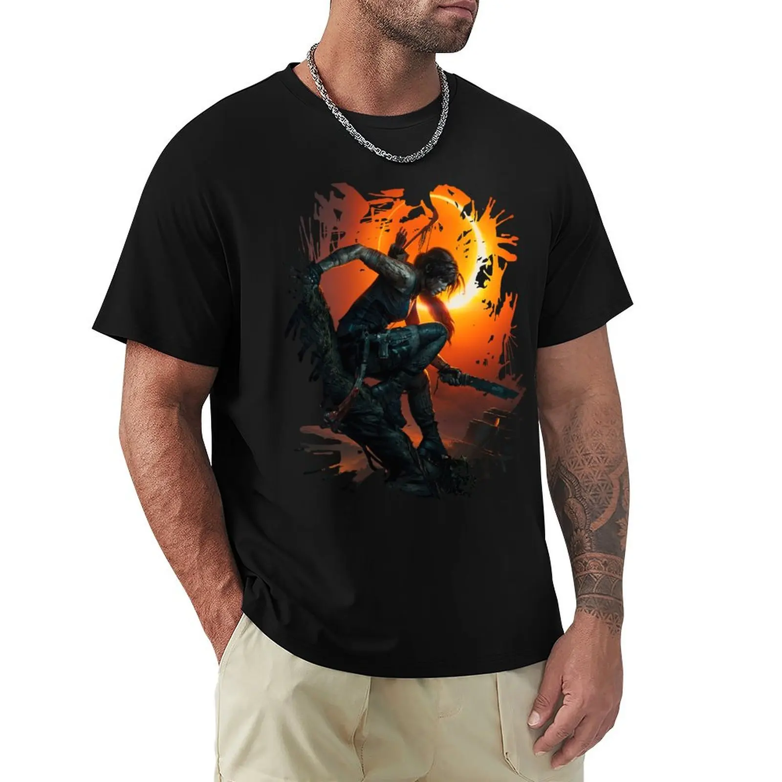 Lara Croft T-Shirt summer shirt funny gifts summer tops men graphic t shirts
Lara Croft T-Shirt summer shirt funny gifts summer tops men graphic t shirts