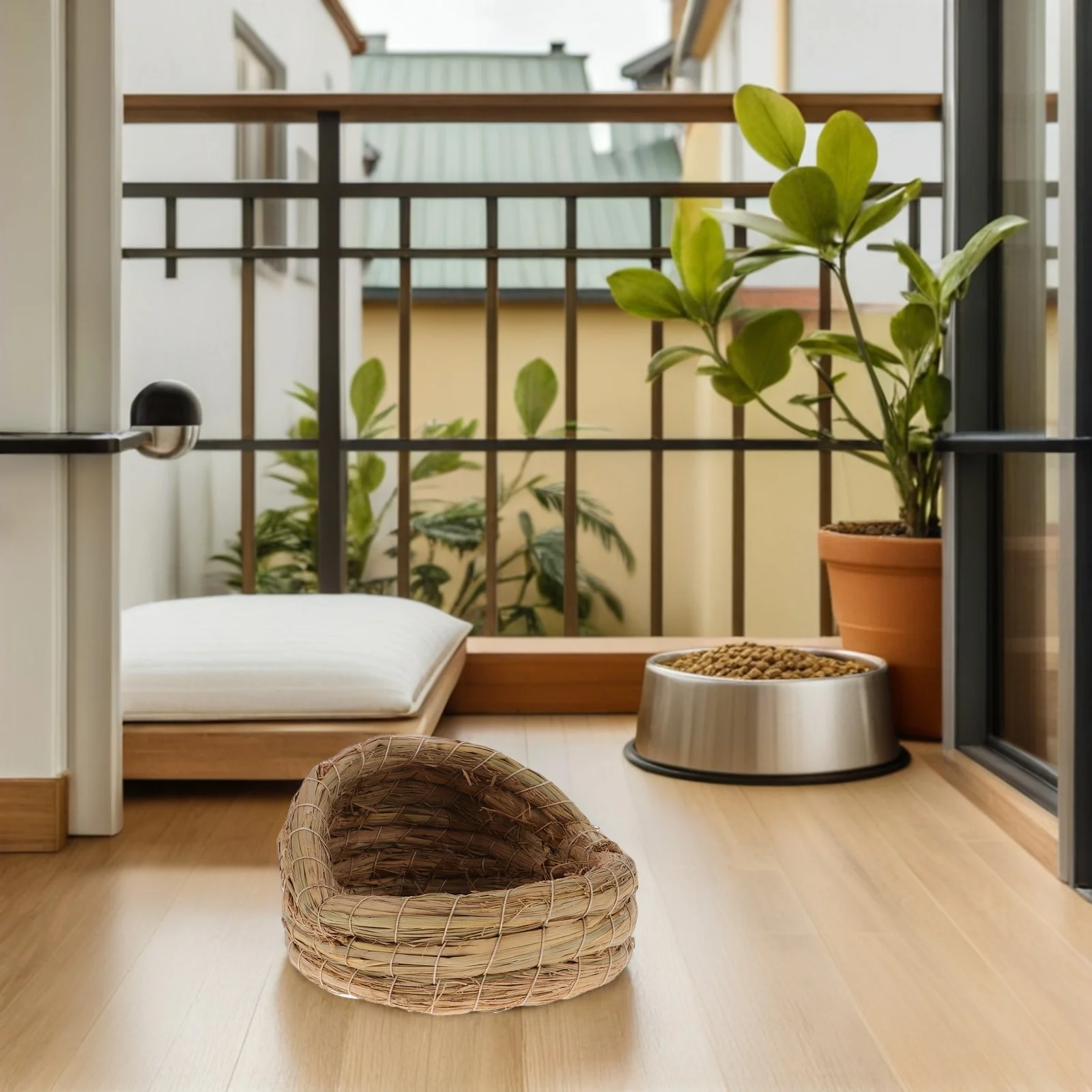 2Pcs Straw Bird Nest Bed Natural Handmade Chicken Sleeping Hut Ventilated Coop Nesting Box for Hens Aviary Chicken Coop Nest
2Pcs Straw Bird Nest Bed Natural Handmade Chicken Sleeping Hut Ventilated Coop Nesting Box for Hens Aviary Chicken Coop Nest