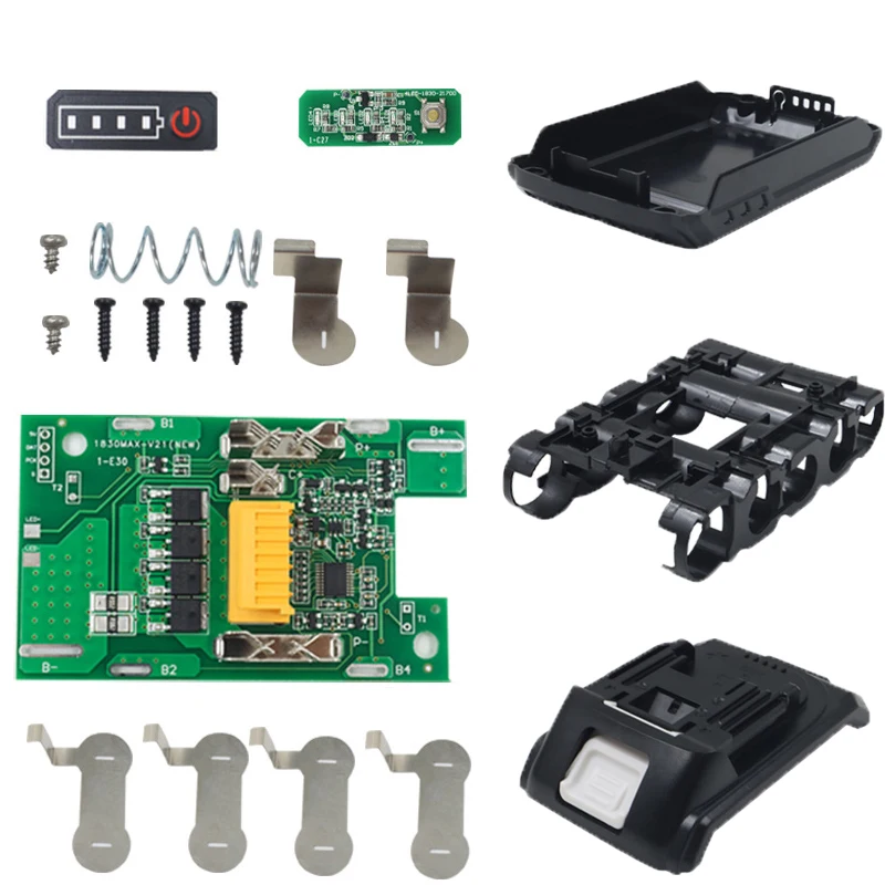 For Makita 18V Lithium Battery Tools 5/10-cell BL1830 Lithium Battery 21700 Plastic Case PCB Charging Protection Circuit Board
For Makita 18V Lithium Battery Tools 5/10-cell BL1830 Lithium Battery 21700 Plastic Case PCB Charging Protection Circuit Board
