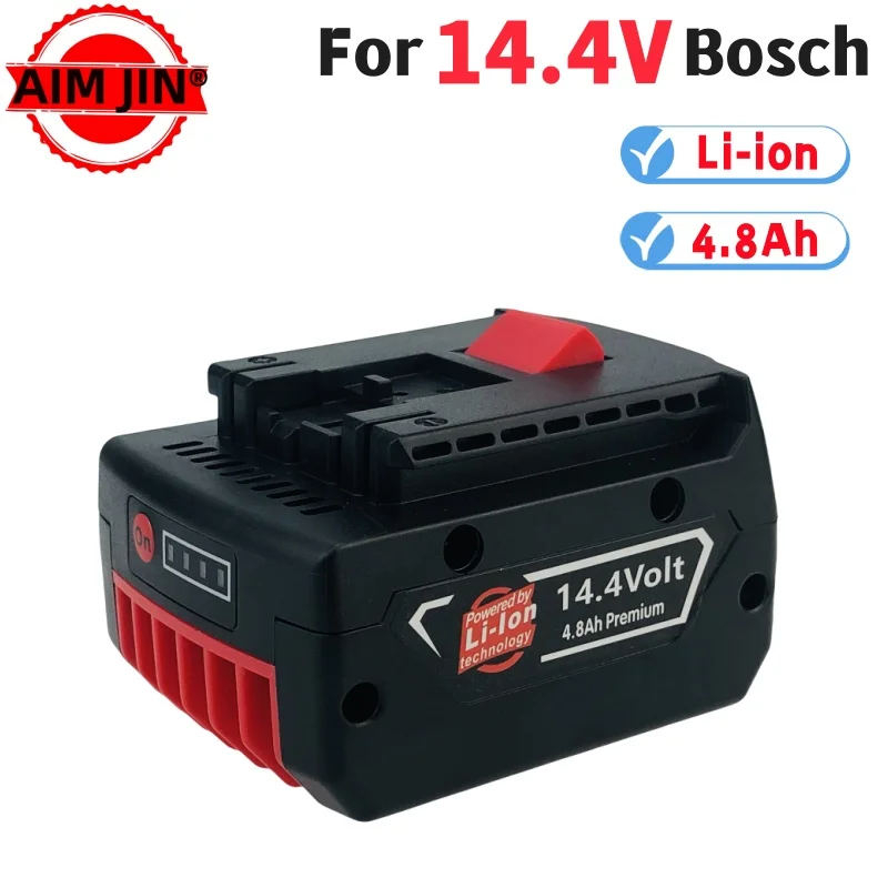 14.4V 4800mAh Rechargeable Battery for Bosch Power Tool for GBH GDR GSR 1080 DDS180 BAT614G Replacement Li-ion Battery
14.4V 4800mAh Rechargeable Battery for Bosch Power Tool for GBH GDR GSR 1080 DDS180 BAT614G Replacement Li-ion Battery