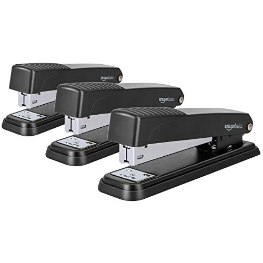 Full-Strip Desktop Stapler 20 Sheet Capacity Non-Slip Black 12-Pack
Full-Strip Desktop Stapler 20 Sheet Capacity Non-Slip Black 12-Pack