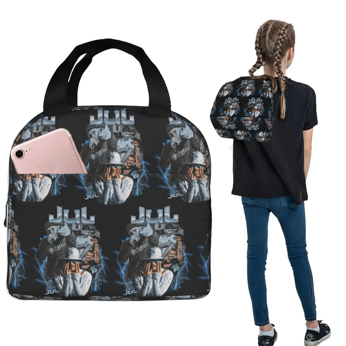 Jul Bootleg Insulated Lunch Bag for Women Children Portable Food Boxes Thermal Lunch Box Tote
Jul Bootleg Insulated Lunch Bag for Women Children Portable Food Boxes Thermal Lunch Box Tote