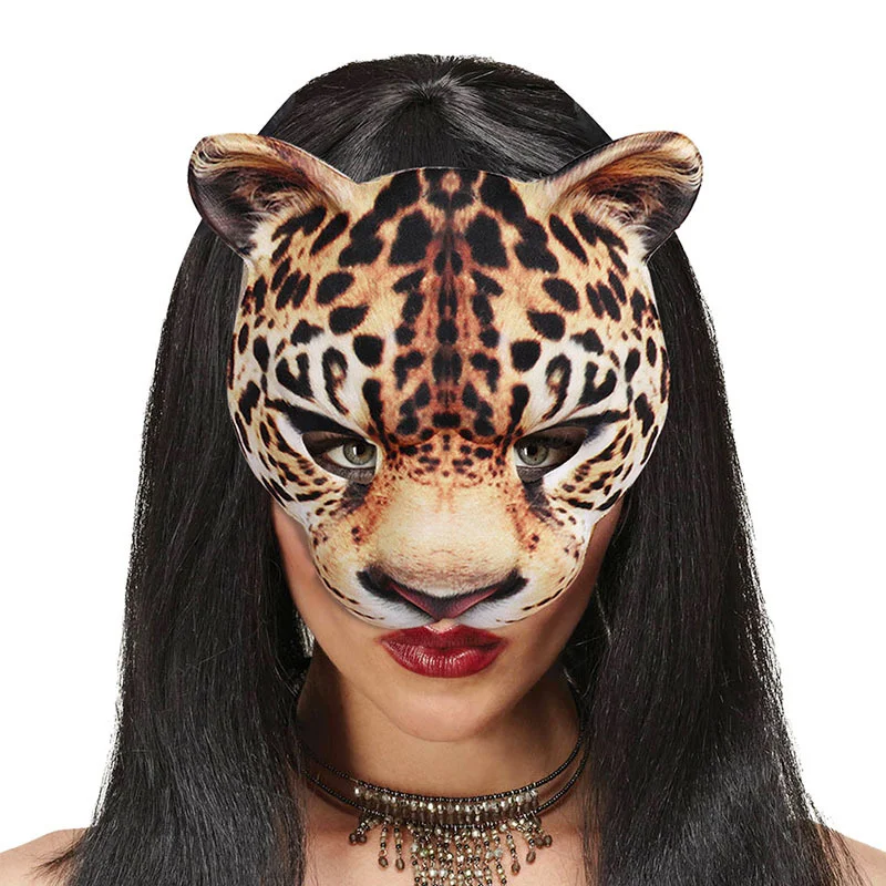 Leopard Half Face Mask Carnival Party Masquerade Animal Headwear Costume for Men Women Accessories
Leopard Half Face Mask Carnival Party Masquerade Animal Headwear Costume for Men Women Accessories