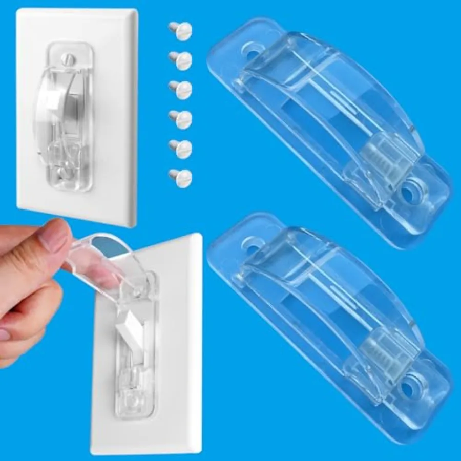 Light Switch Guard Cover, 2 ChildProof Wall Switch Guard Cover for Toggle Light Switch Protects Your Lights or Circuits from be
Light Switch Guard Cover, 2 ChildProof Wall Switch Guard Cover for Toggle Light Switch Protects Your Lights or Circuits from be