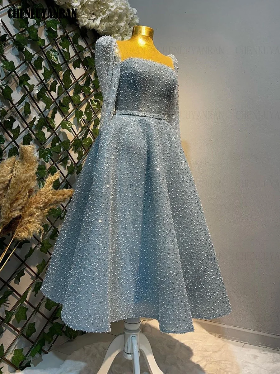 Exquisite Dubai Blue Evening Night Dress for Women 2024 O Neck A line Bead Plus Size Ankle Length Formal Prom Wedding Party Gown
Exquisite Dubai Blue Evening Night Dress for Women 2024 O Neck A line Bead Plus Size Ankle Length Formal Prom Wedding Party Gown
