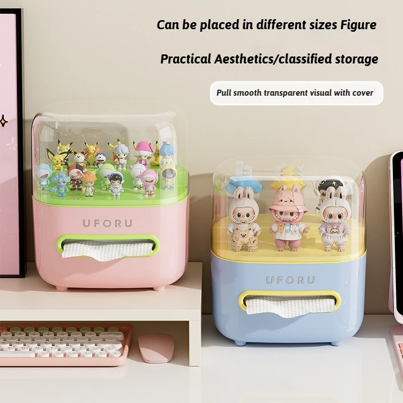 Desktop Double-layer Tissue Box Large Capacity Transparent Viewing Box Dustproof and Waterproof Figure Ornaments Storage Box
Desktop Double-layer Tissue Box Large Capacity Transparent Viewing Box Dustproof and Waterproof Figure Ornaments Storage Box