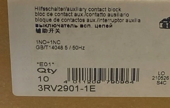 Brand new 3RV2021-1HA20 3RV2021-1KA20 3RV1021-1DA10 3RV1021-4AA10 3RV2901-1E original motor circuit breaker Fast delivery
Brand new 3RV2021-1HA20 3RV2021-1KA20 3RV1021-1DA10 3RV1021-4AA10 3RV2901-1E original motor circuit breaker Fast delivery
