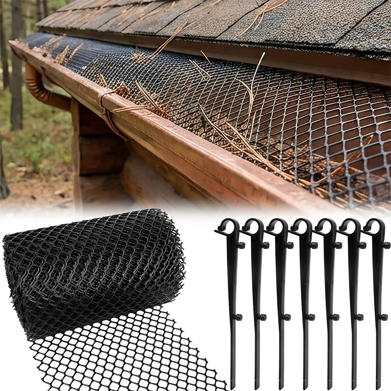 Защитная сетка для желоба, пластиковая сетчатая крышка, предотвращающая засорение листьев, блок потока воды, желоб для дождя, карниз, дом, сад, прочный
Защитная сетка для желоба, пластиковая сетчатая крышка, предотвращающая засорение листьев, блок потока воды, желоб для дождя, карниз, дом, сад, прочный