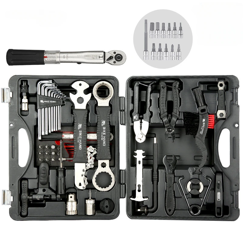 Bike Tools Kit Set Complete with Torque Wrench Storage Case 20 Piece Bike Bicycle Repair Tool Kit Set
Bike Tools Kit Set Complete with Torque Wrench Storage Case 20 Piece Bike Bicycle Repair Tool Kit Set