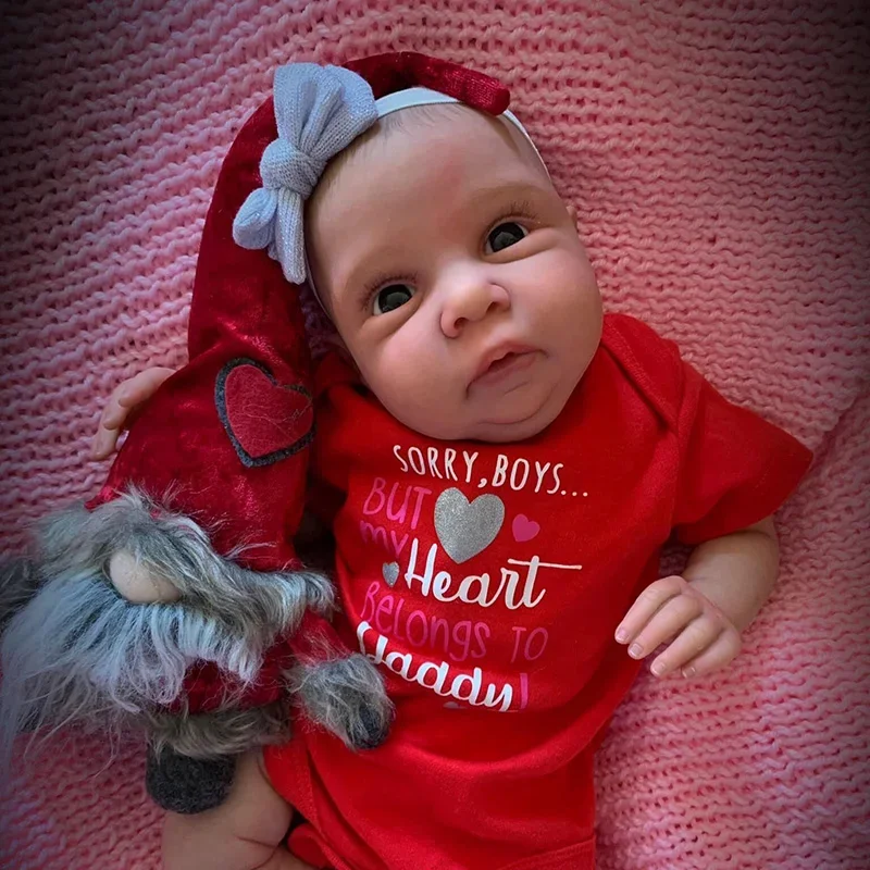 48cm Finished Reborn Doll Miley Same As Picture Lifelike Soft Touch 3D Skin Hand-draw Hair Visible
48cm Finished Reborn Doll Miley Same As Picture Lifelike Soft Touch 3D Skin Hand-draw Hair Visible