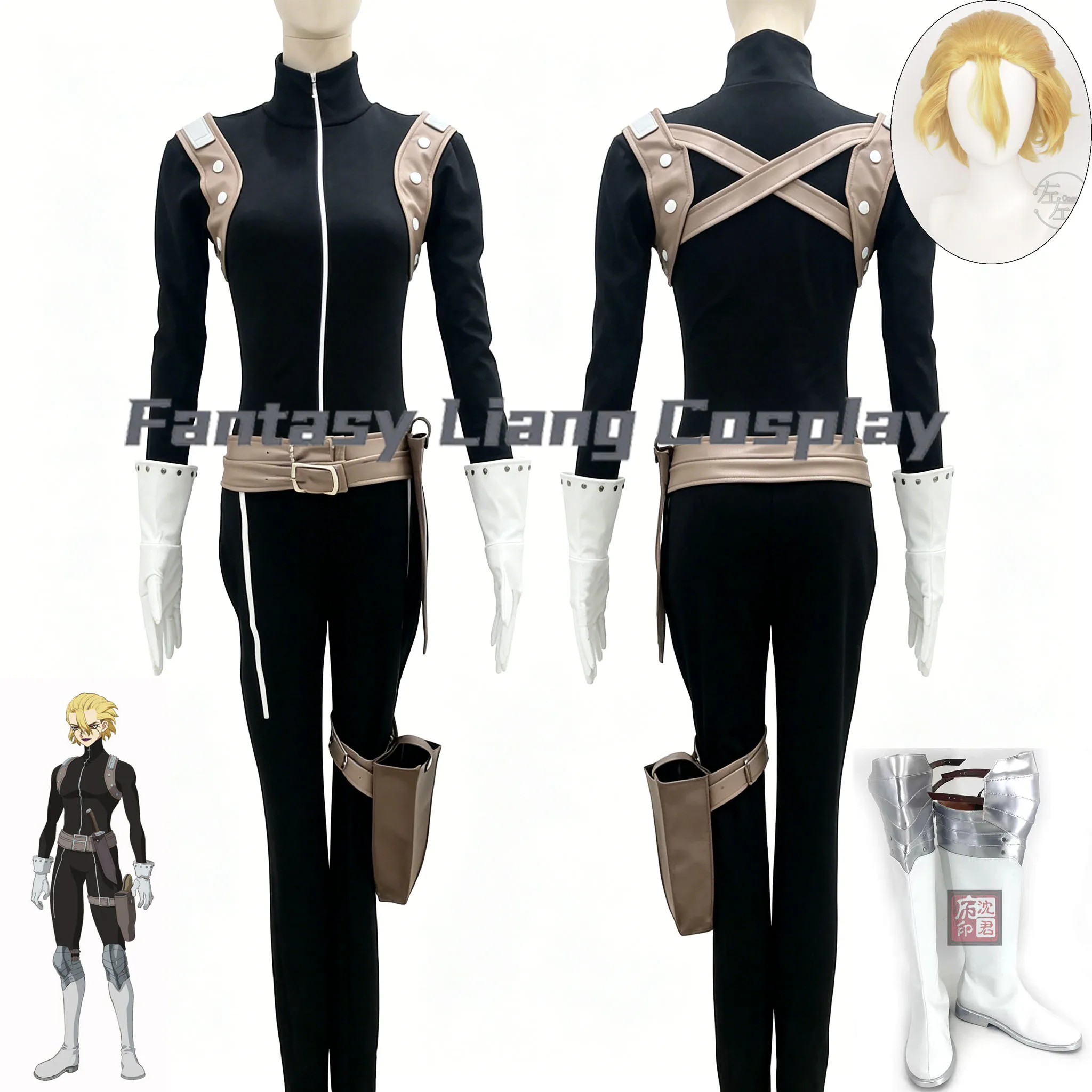 Anime Dr. Stone Stanley Snyder Cosplay Costume Jumpsuit Full Set Wig Shoes Halloween Carnival Party Role Play Clothing For Women
Anime Dr. Stone Stanley Snyder Cosplay Costume Jumpsuit Full Set Wig Shoes Halloween Carnival Party Role Play Clothing For Women