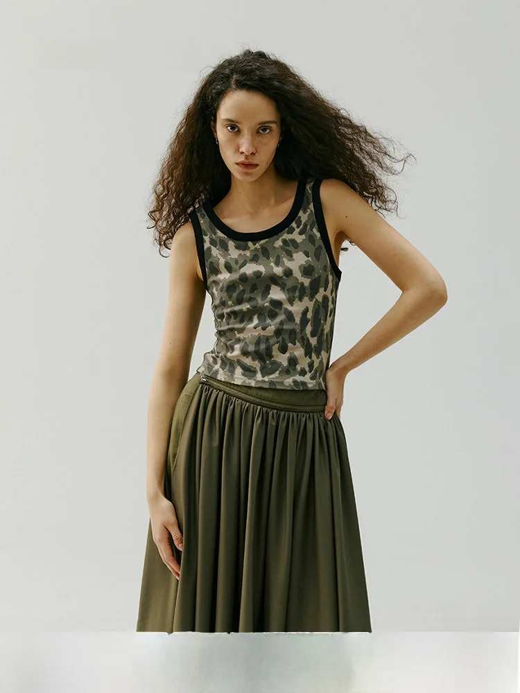 FAE Camouflage Leopard Print Svel Slim Fit Top American Hot Girl ort irt Summer Original Design Cotton Women's Vest
FAE Camouflage Leopard Print Svel Slim Fit Top American Hot Girl ort irt Summer Original Design Cotton Women's Vest