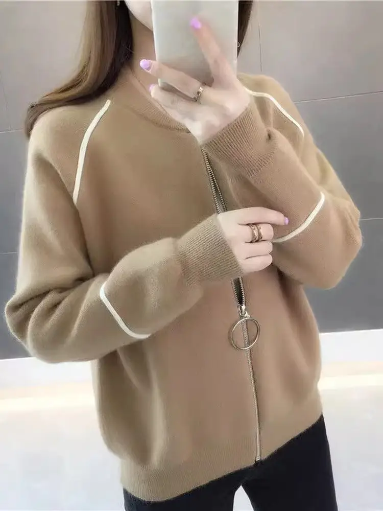 Spring Autumn New Knitted Soft ort Loose Pure Color Outerwear Cardigan Sweater Jaet Commute Sle Korean Loose Fit Long S...
Spring Autumn New Knitted Soft ort Loose Pure Color Outerwear Cardigan Sweater Jaet Commute Sle Korean Loose Fit Long S...