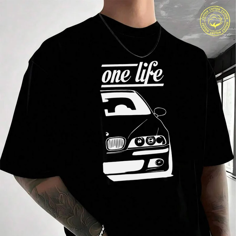 E46 One Life Graphic Men's Moto Casual T-Shirt Fashionable Street Style Suitable For Travel And Sports Tee
E46 One Life Graphic Men's Moto Casual T-Shirt Fashionable Street Style Suitable For Travel And Sports Tee
