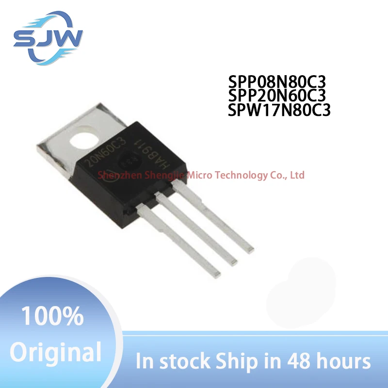SPP08N80C3 SPP20N60C3 SPW17N80C3 encapsulation TO-220 N channel Field effect transistor (MOSFET)
SPP08N80C3 SPP20N60C3 SPW17N80C3 encapsulation TO-220 N channel Field effect transistor (MOSFET)