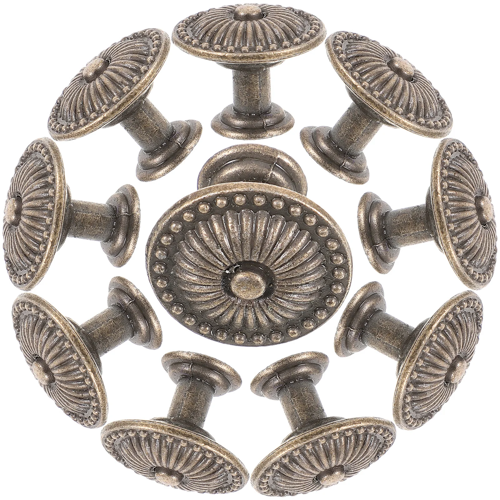 10Pcs Round Cabinet Knobs Vintage Drawer Pulls Sturdy Compact Size for Wardrobe Bookcase Cupboard Kitchen Cupboard Knobs
10Pcs Round Cabinet Knobs Vintage Drawer Pulls Sturdy Compact Size for Wardrobe Bookcase Cupboard Kitchen Cupboard Knobs