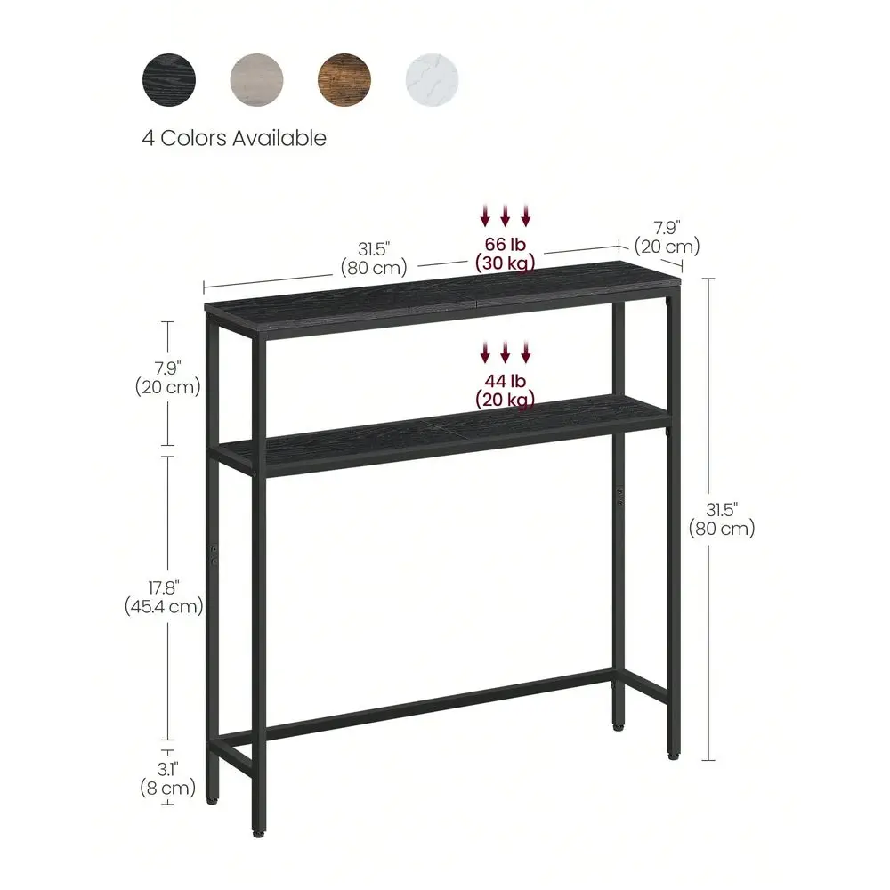 Console Table 2Tier Sofa Table 7.9 X 31.5 X 31.5 Inches Narrow Entryway Table Modern Entry With 2 Shelves
Console Table 2Tier Sofa Table 7.9 X 31.5 X 31.5 Inches Narrow Entryway Table Modern Entry With 2 Shelves
