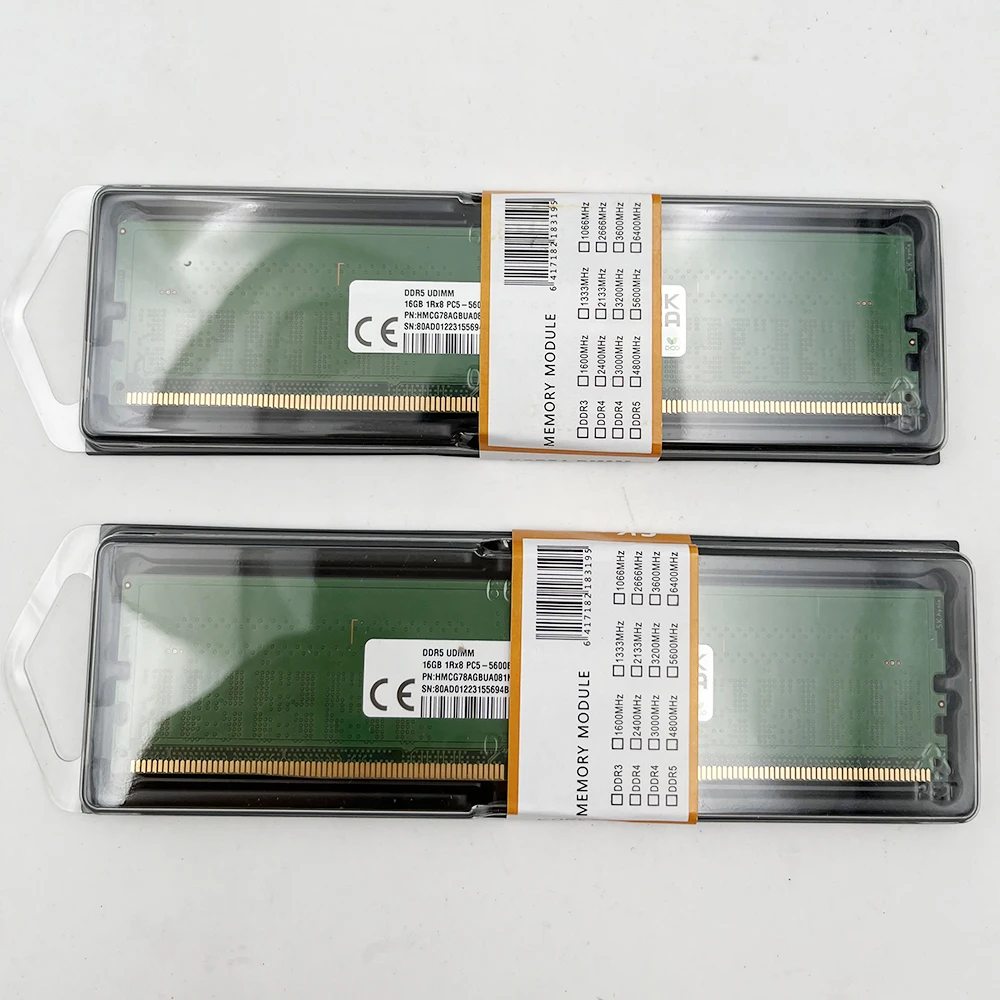 Новый 1 шт. HMCG78AGBUA081N A-Die для оперативной памяти 16 ГБ 16 ГБ DDR5 5600B PC5-5600B-UA0
Новый 1 шт. HMCG78AGBUA081N A-Die для оперативной памяти 16 ГБ 16 ГБ DDR5 5600B PC5-5600B-UA0