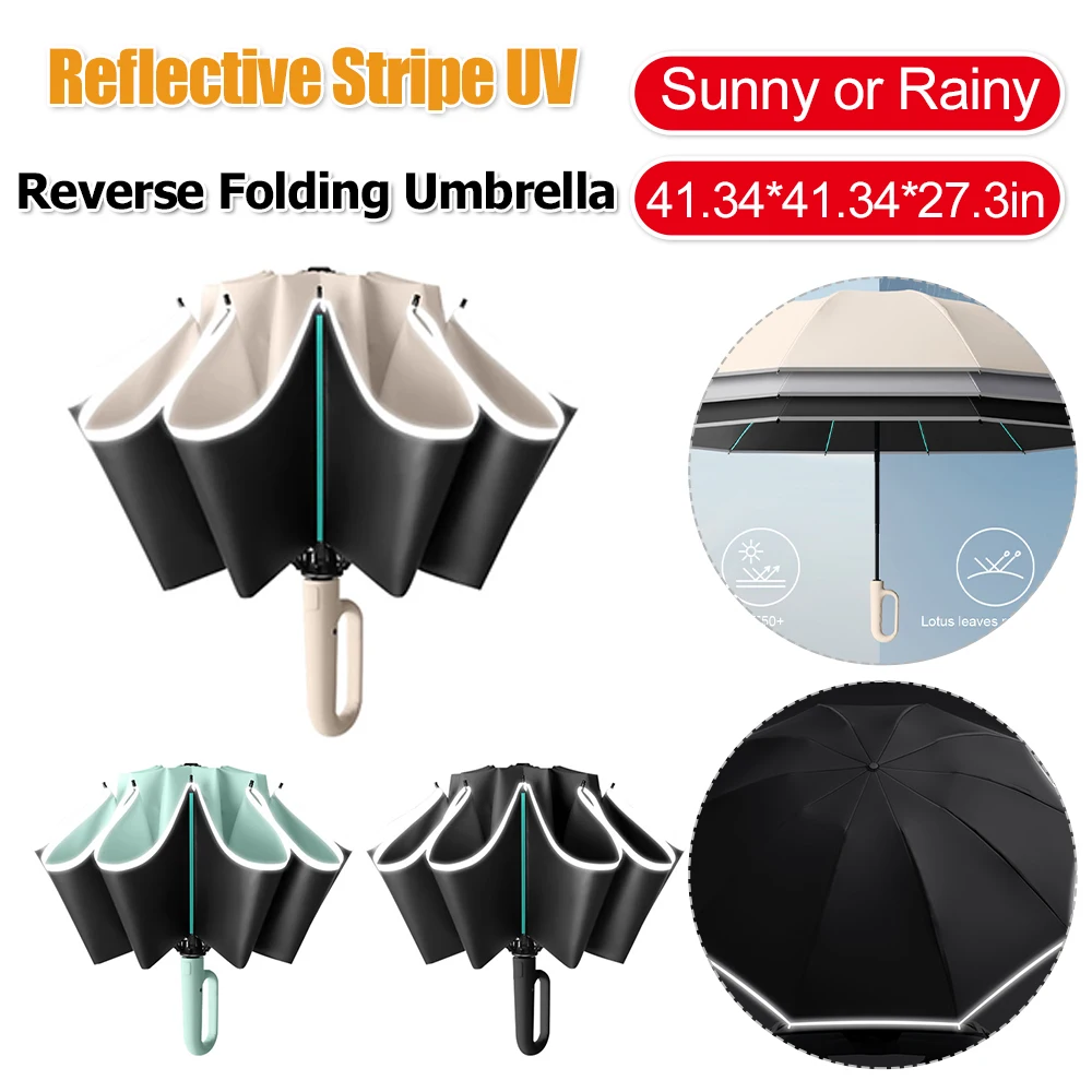 40K Полностью автоматический обратный складной зонт Ветрозащитный компактный складной зонт Подвесной УФ-зонт для дней от солнца или дождя
40K Полностью автоматический обратный складной зонт Ветрозащитный компактный складной зонт Подвесной УФ-зонт для дней от солнца или дождя