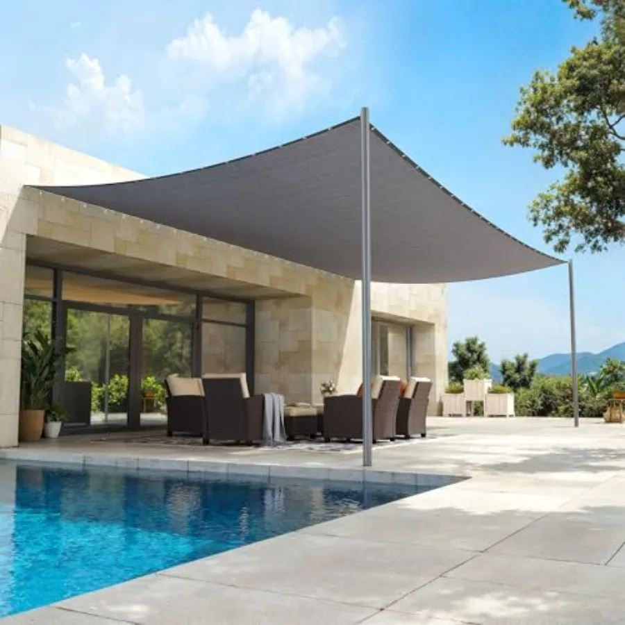 90% Shade Fabric Sun Shade Cloth with Reinforced Grommets and D-Ring Eyelets for Outdoor Patio Garden Pergola Cover Canopy 10x1
90% Shade Fabric Sun Shade Cloth with Reinforced Grommets and D-Ring Eyelets for Outdoor Patio Garden Pergola Cover Canopy 10x1