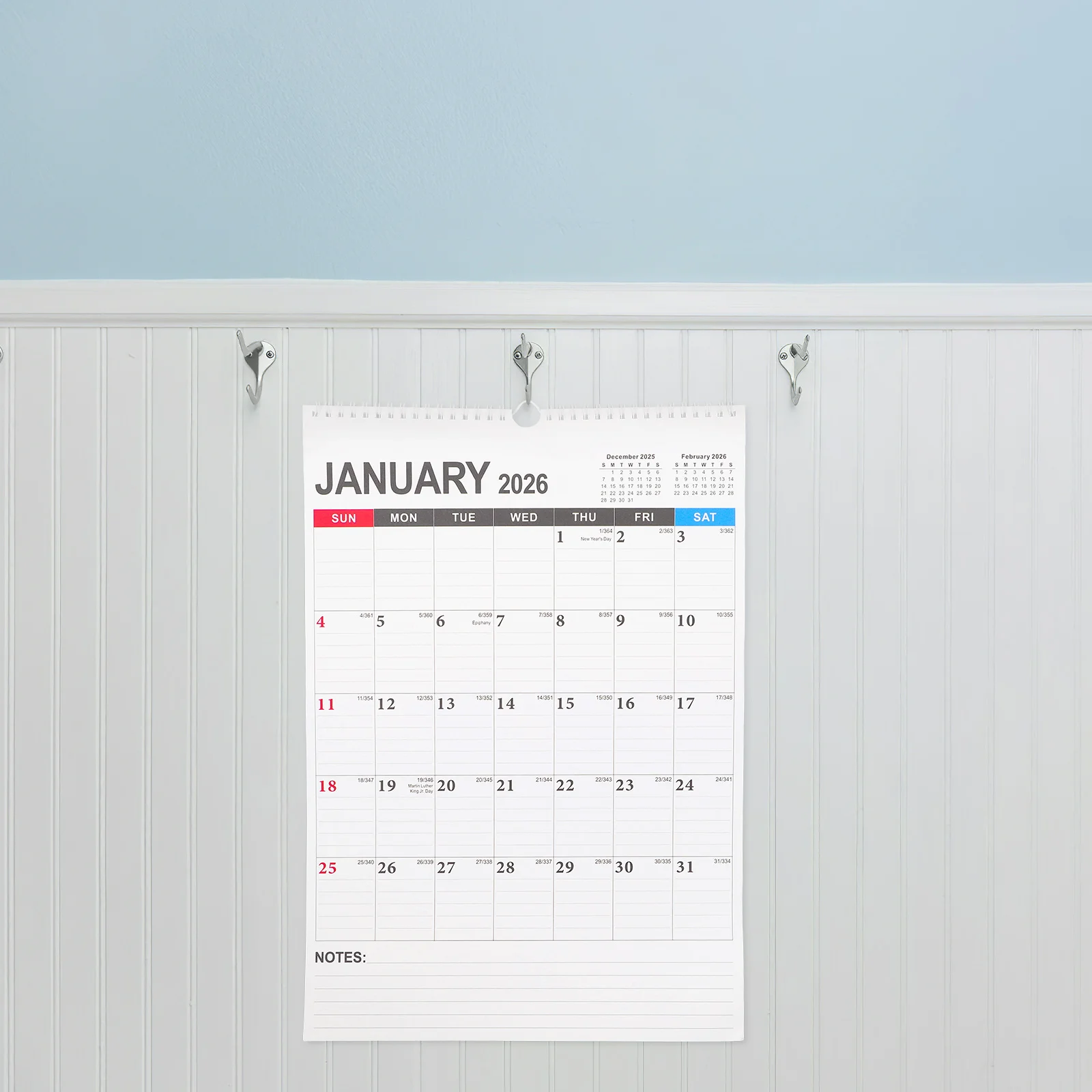 2026 Wall Calendar 18 Month Wirebound Planner Home Schooling Sturdy Paper Minimalist Design International Holidays Coil Binding
2026 Wall Calendar 18 Month Wirebound Planner Home Schooling Sturdy Paper Minimalist Design International Holidays Coil Binding