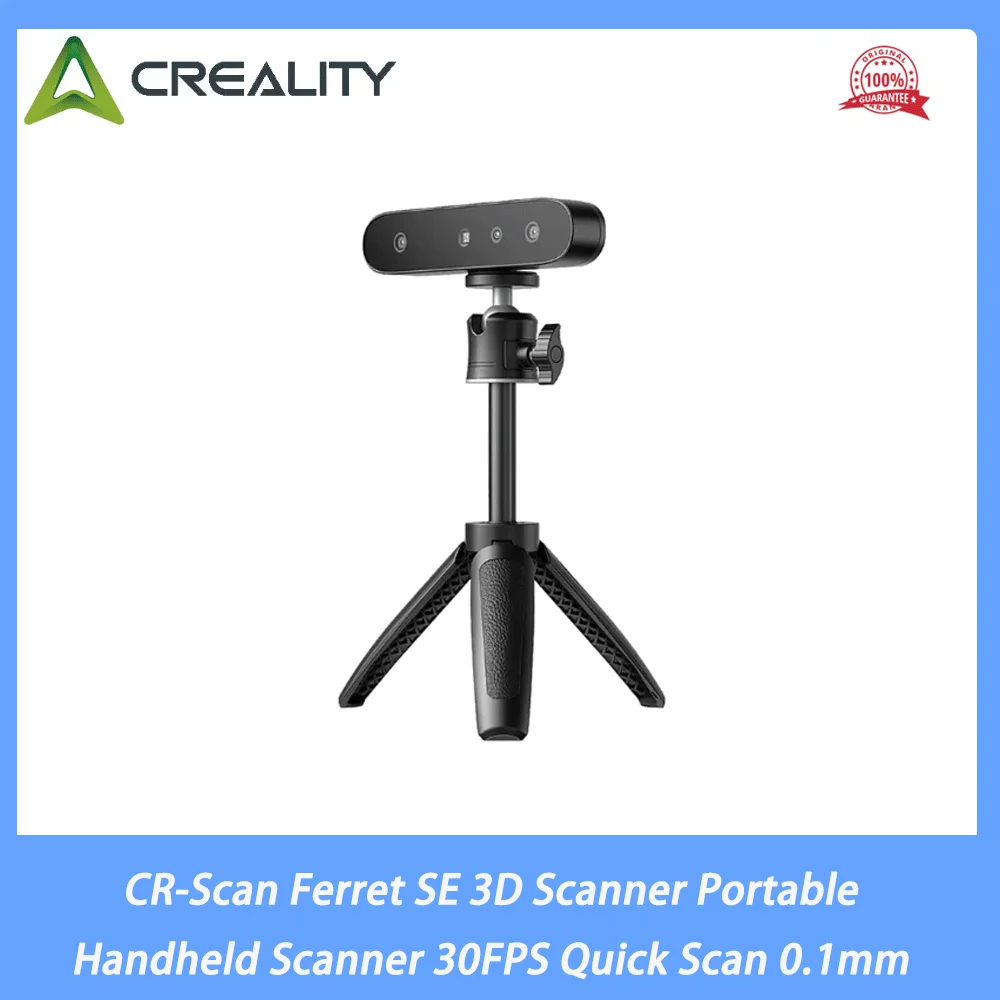 Creality CR-Scan Ferret SE 3D Scanner Portable Handheld Scanner 30FPS Quick Scan 0.1mm Accuracy 24 Bit Fullcolor Scanning Kit
Creality CR-Scan Ferret SE 3D Scanner Portable Handheld Scanner 30FPS Quick Scan 0.1mm Accuracy 24 Bit Fullcolor Scanning Kit