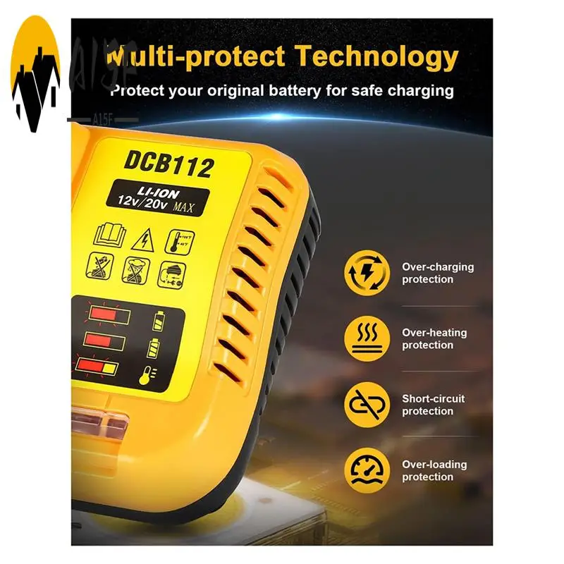 A15F-DCB112 Battery Charger Replacement For Battery Charger For 12V 20V Max Lithium Battery
A15F-DCB112 Battery Charger Replacement For Battery Charger For 12V 20V Max Lithium Battery