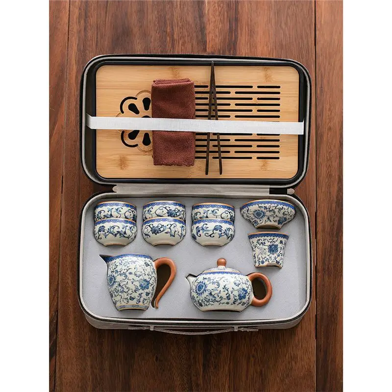 CX Ru Kiln Travel Tea Set Outdoor Portable Tea Small Set Guochao Travel Set
CX Ru Kiln Travel Tea Set Outdoor Portable Tea Small Set Guochao Travel Set