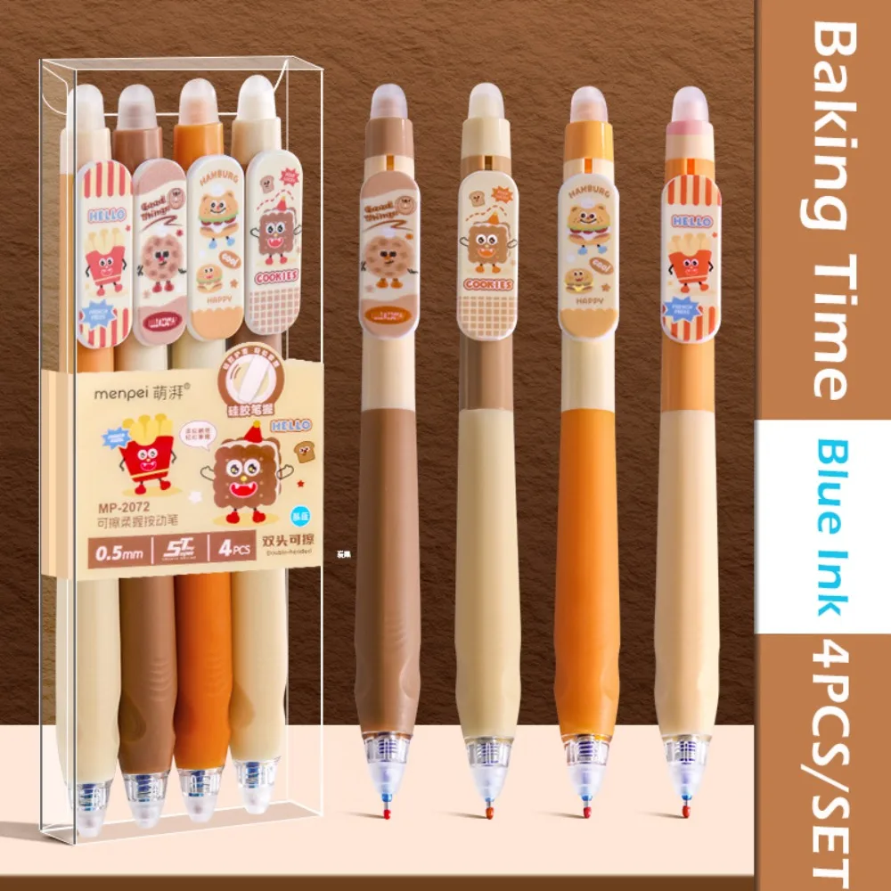 4pcs/Set Cartoon Black/Blue Ink Erasable Pen Double-Tip Erasable 0.5mm ST Tip Ballpoint Pen Writing Tool School Office
4pcs/Set Cartoon Black/Blue Ink Erasable Pen Double-Tip Erasable 0.5mm ST Tip Ballpoint Pen Writing Tool School Office