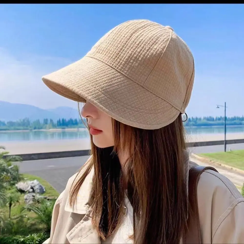 Casual Waffle Sun Hat Wide Brim Anti-UV Women Beach Cap Fashion Adjustable Foldable Fisherman Cap Quick-drying Peaked Cap
Casual Waffle Sun Hat Wide Brim Anti-UV Women Beach Cap Fashion Adjustable Foldable Fisherman Cap Quick-drying Peaked Cap