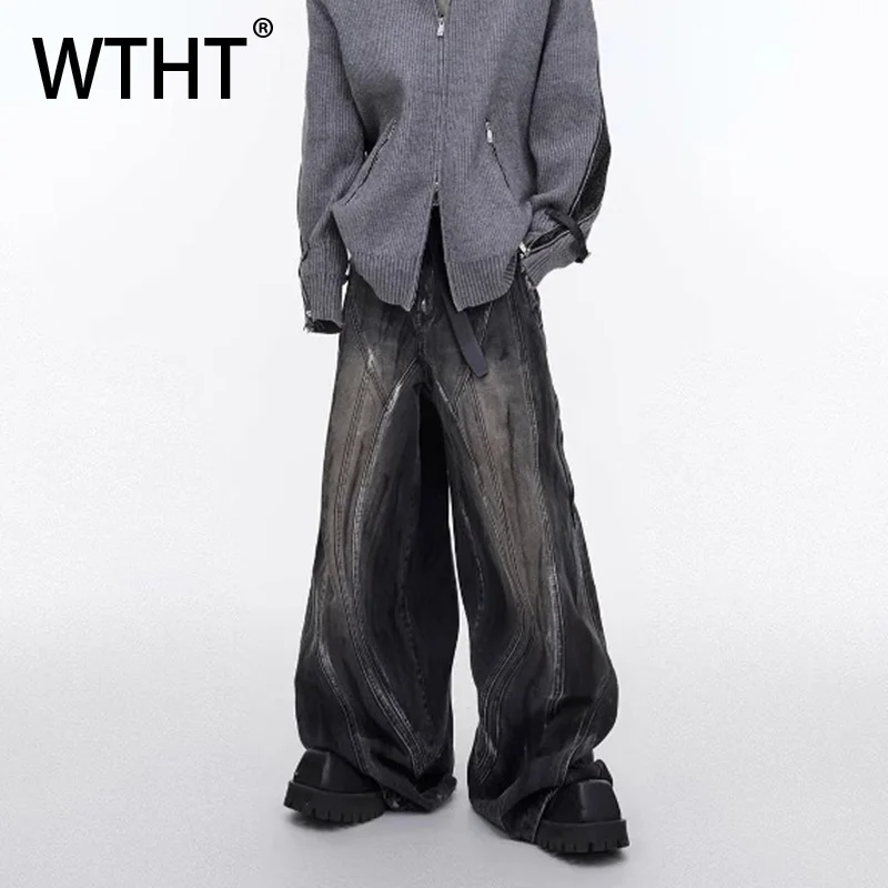 WTHT Fashion Men Irregular patchwork Do Old Denim Pant Vintage High Street Straight Loose Wide Leg Jean Male 2025 Summer 2A0564
WTHT Fashion Men Irregular patchwork Do Old Denim Pant Vintage High Street Straight Loose Wide Leg Jean Male 2025 Summer 2A0564