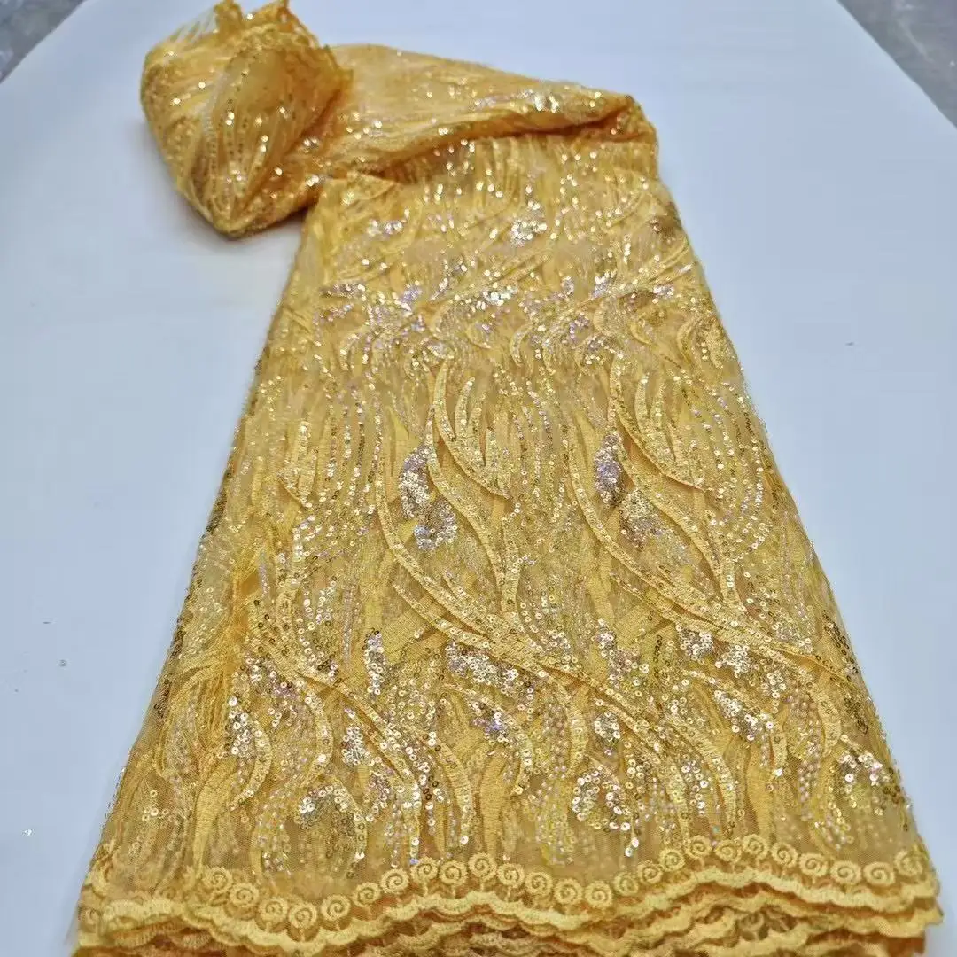 High-quality African Nigerian Elegant Embroidered Fabric 2025 French Tulle Lace Fabric With Sequin For Party Wedding
High-quality African Nigerian Elegant Embroidered Fabric 2025 French Tulle Lace Fabric With Sequin For Party Wedding
