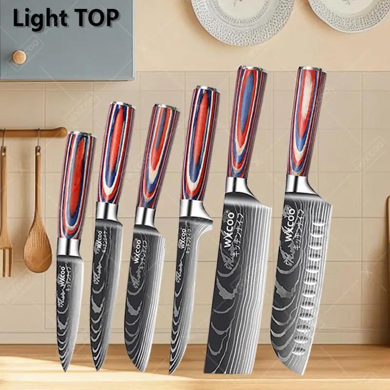 Профессиональный кухонный нож шеф-повара, японский нож Santoku для нарезки, нож мясника из нержавеющей стали, тесак для мяса, дамасский с коробкой
Профессиональный кухонный нож шеф-повара, японский нож Santoku для нарезки, нож мясника из нержавеющей стали, тесак для мяса, дамасский с коробкой