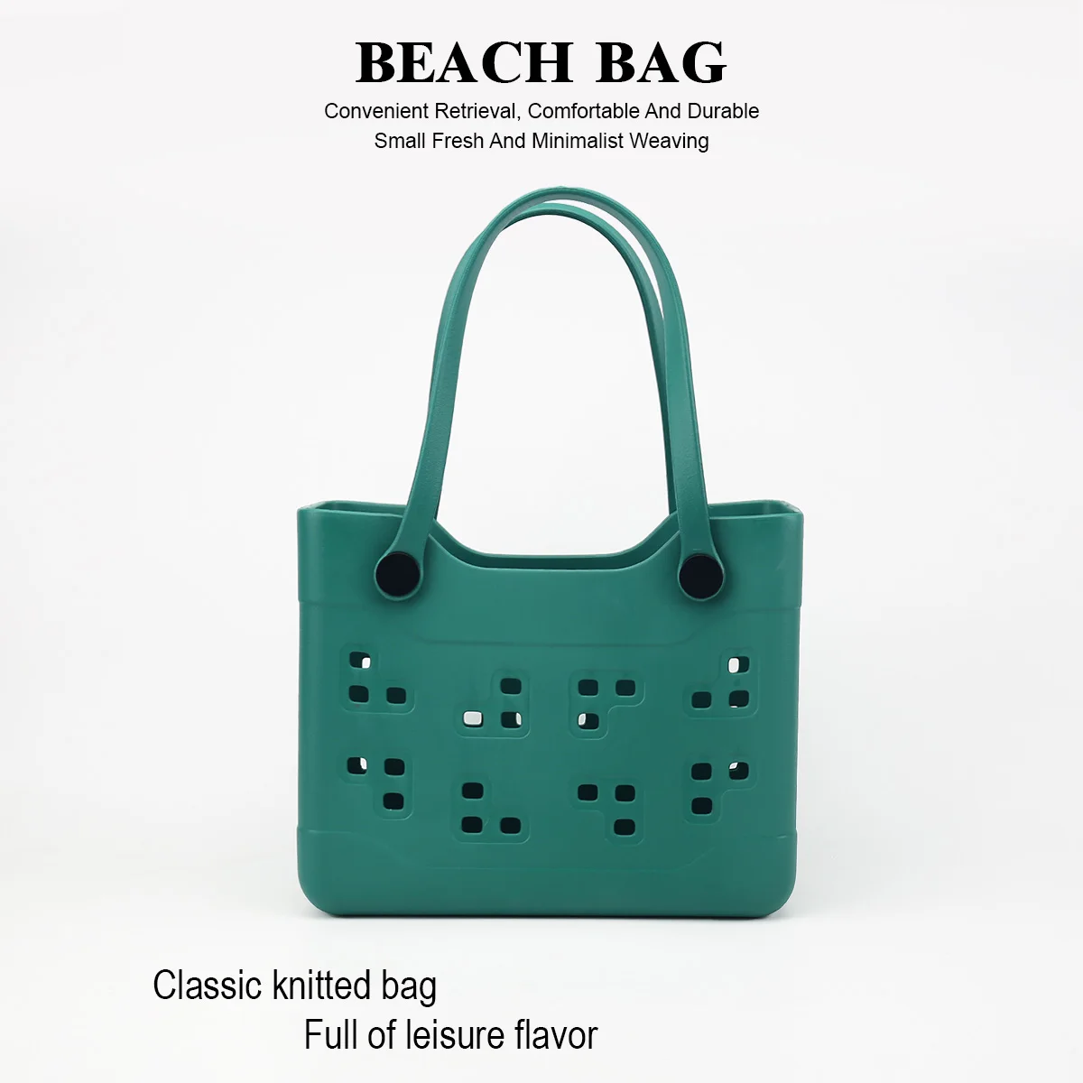 1 Piece Double-Sided Eva Tote Bag with Uniquely Shaped Holes, Suitable for Beach Surfing, Fitness, Travel, and Water Activities, Waterproof and Durable, with an Open Design and Detachable Handle
1 Piece Double-Sided Eva Tote Bag with Uniquely Shaped Holes, Suitable for Beach Surfing, Fitness, Travel, and Water Activities, Waterproof and Durable, with an Open Design and Detachable Handle