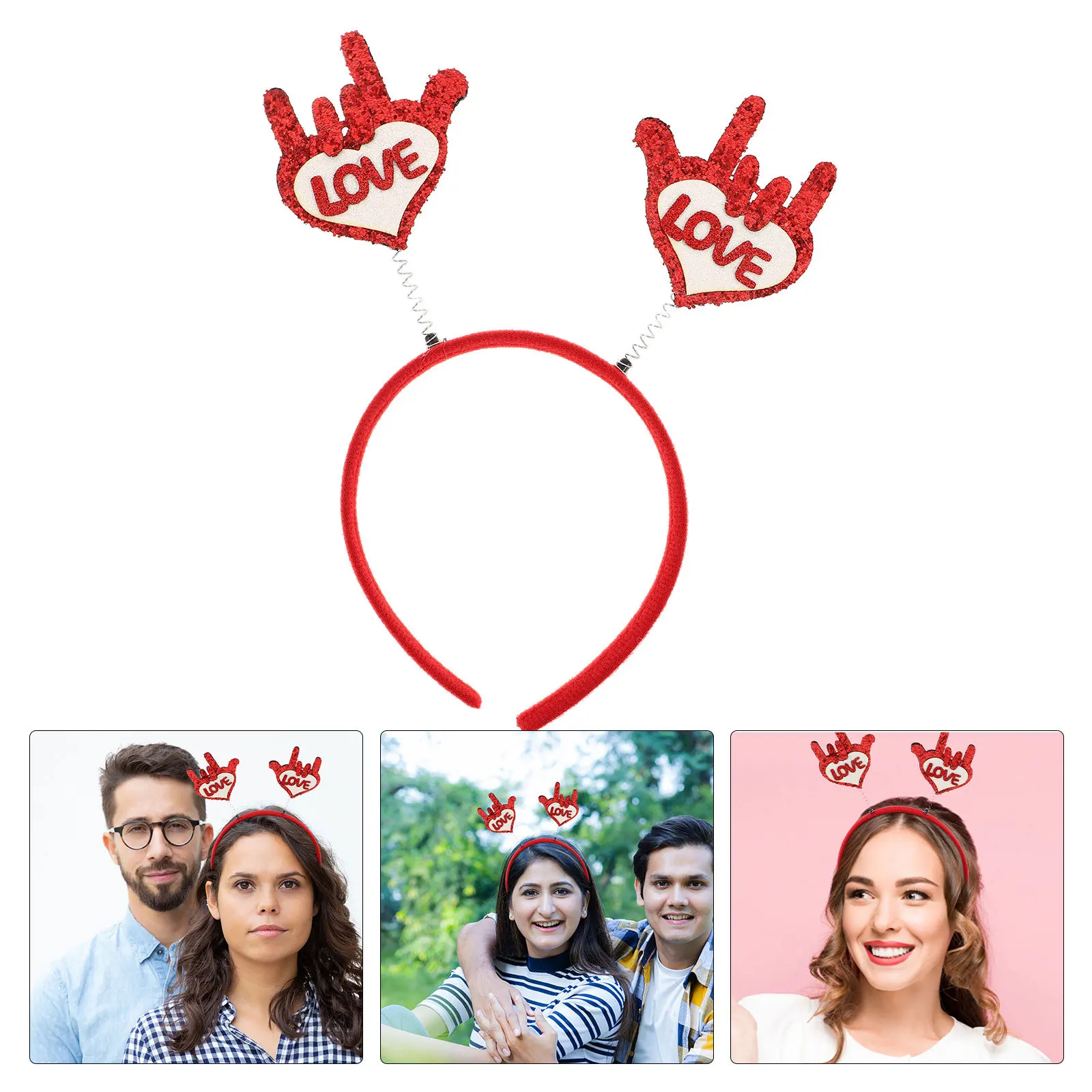 Valentine Day Heart Headband Love Gesture Hairpiece Romantic Glitter Hair Hoop for Party Wedding Event Decoration Accessory
Valentine Day Heart Headband Love Gesture Hairpiece Romantic Glitter Hair Hoop for Party Wedding Event Decoration Accessory