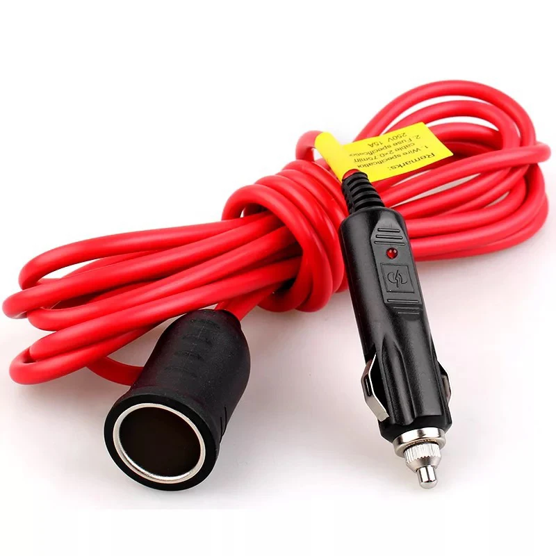 Universal High-power Car Mounted Cigarette Lighter Extension Cable Auto Power Extension Cable Car Accessories Interior 12V 24V
Universal High-power Car Mounted Cigarette Lighter Extension Cable Auto Power Extension Cable Car Accessories Interior 12V 24V