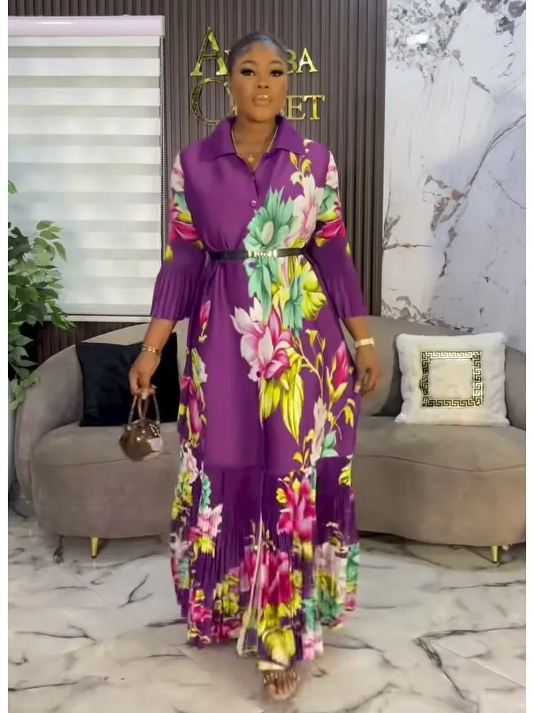 Miyake Fashion Pleated Loose Women's Clothing African Lapel Printing Loose Long Jacket Dresses 2025 Summer New
Miyake Fashion Pleated Loose Women's Clothing African Lapel Printing Loose Long Jacket Dresses 2025 Summer New