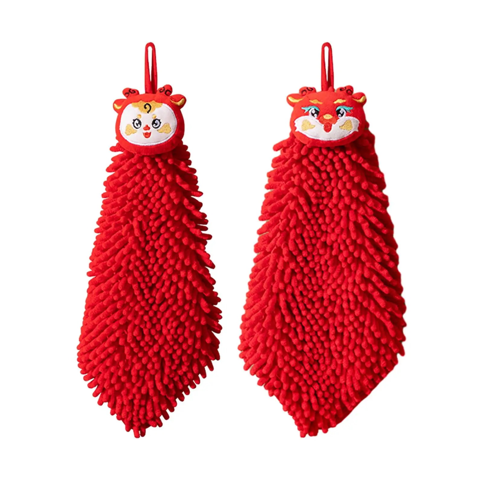 Dragon Year Hanging Hand Towels, Bath Towel, Soft Chenille Towels for Apartment Home
Dragon Year Hanging Hand Towels, Bath Towel, Soft Chenille Towels for Apartment Home
