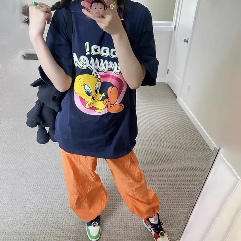 Kawaii Disney Anime Cotton Short Sleeve Cute Donald Duck Cartoon Ins Fashion Revivalism Versatile Printed Top T-Shirt Girl Gift
Kawaii Disney Anime Cotton Short Sleeve Cute Donald Duck Cartoon Ins Fashion Revivalism Versatile Printed Top T-Shirt Girl Gift