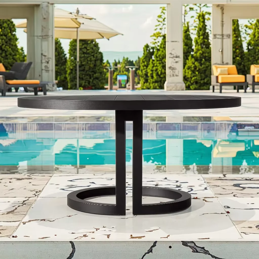 #Green High Quality Hotel Patio Furniture Aluminum Round Dining Table
#Green High Quality Hotel Patio Furniture Aluminum Round Dining Table