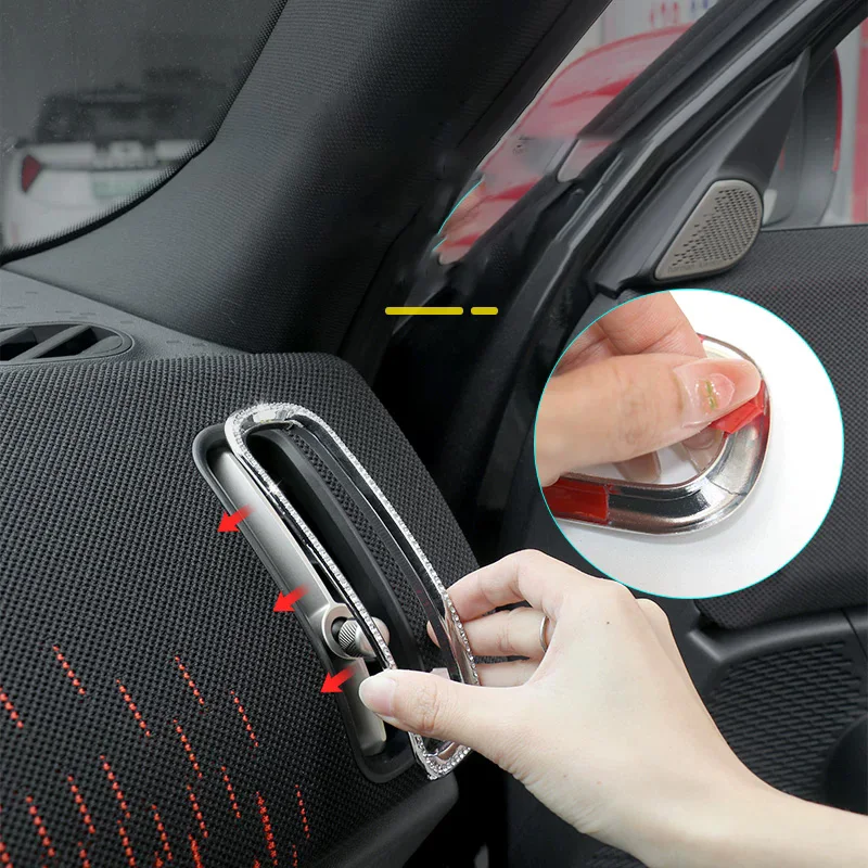 Car Diamond Inlaid Air Conditioning Vent Decorative Ring For MINI JCW Countryman U25 Car Accessories Interior Sticker
Car Diamond Inlaid Air Conditioning Vent Decorative Ring For MINI JCW Countryman U25 Car Accessories Interior Sticker
